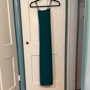 Uniqlo Strapless Teal Dress